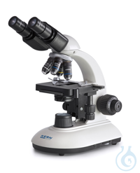 Microscope à lumière transmise trinoculaire, achromatique 4/10/40 ; WF10x18 ; 3W LED La série OBE...